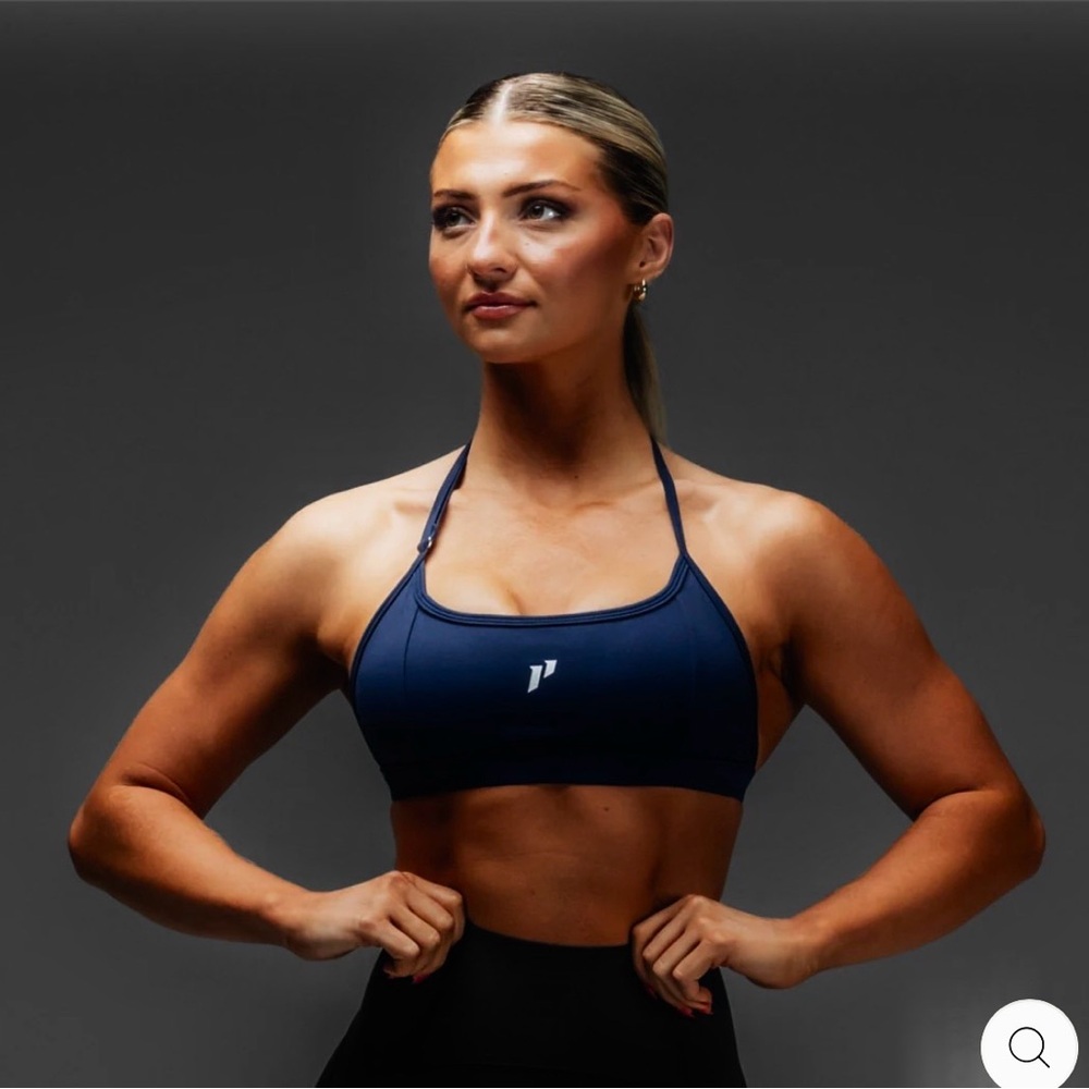 1st Adjustable Halter BLACK Sports Bra